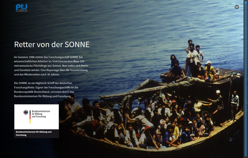 Multimedia-Reportage "Retter von der SONNE"